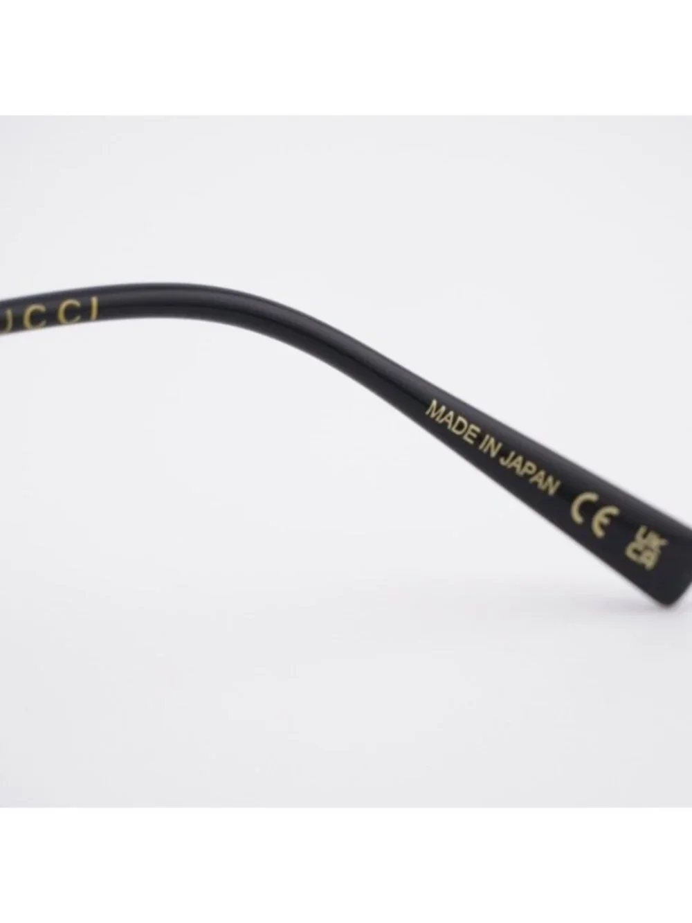 Gucci GG1852OA 001 Eyeglasses Black / Gold 53mm Square Frame
